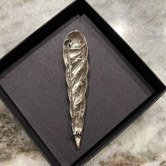 Vintage 80s spiral brooch - Picture 3 of 4